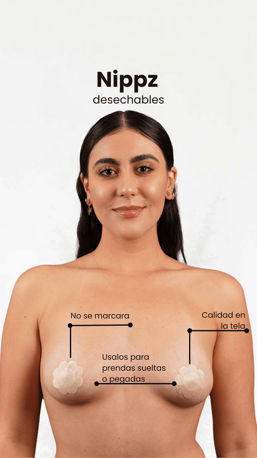 Cubiertas de Pezón Autoadhesivas Desechables con Forma de Flor – Invisibles, Cómodas e Hipoalergénicas - Womens Hacks