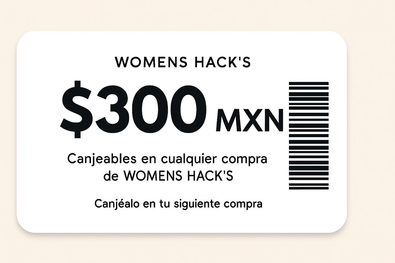 Gift Card | TARJETA PARA REGALAR | - Womens Hacks