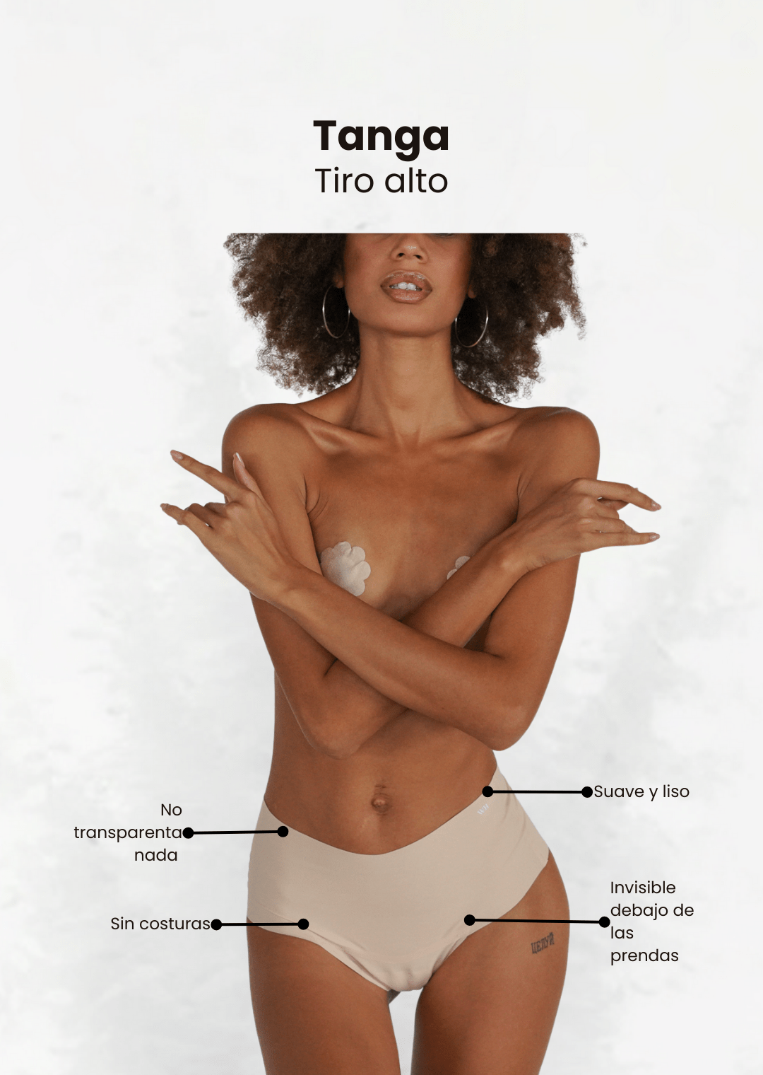 Tanga Para Mujer Tiro Alto Cintura alta - Womens Hacks